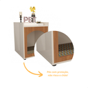 Ver imagem 4 de Mesa de Cabeceira com Cama Pet Integrada para Caes e Gato