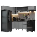 Ver imagem 3 de Armário de Cozinha Completa de Canto 405cm Cinza Nice Madesa 06