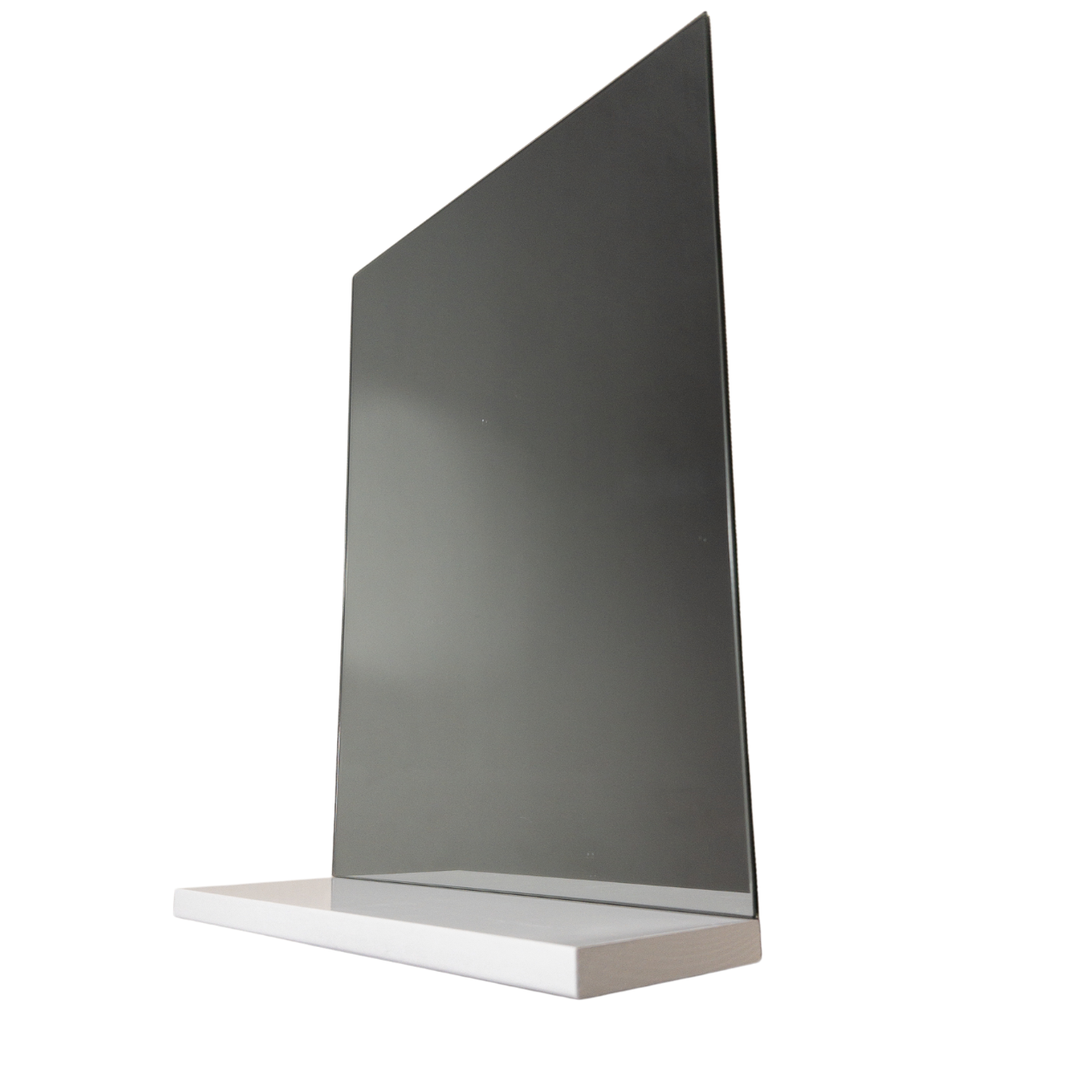 Espelheira Retangular 30x40cm com uma Prateleira MDF Branca - 3
