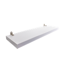 Ver imagem 6 de Espelheira Retangular 30x40cm com uma Prateleira MDF Branca