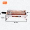 Churrasqueira Elétrica de Mesa Rizzogrill 1 Gourmet Antifumaça e Bandeja Aluminio 220v - Rizzoflon - 3