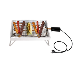 Churrasqueira Elétrica de Mesa Rizzogrill 1 Gourmet Antifumaça e Bandeja Aluminio 220v - Rizzoflon - 11