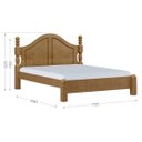 Ver imagem 3 de Cama de Casal Queen Clássica 218cm X 172,5cm Ouro Freijó Madeira Pinus - Finestra