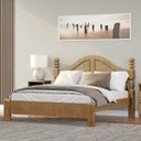 Ver imagem 2 de Cama de Casal Queen Clássica 218cm X 172,5cm Ouro Freijó Madeira Pinus - Finestra