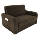 Ver imagem 5 de Sofá Cama com Baú 2 Lugares Harry Suede Cappuccino