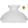 Cupula de Vidro Liso Fosco 30,5 para Lustre e Candelabro - 1