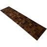 Tapete de Couro Passadeira Castanho 0,60x2,50 S/b Pç 10x10cm - 2