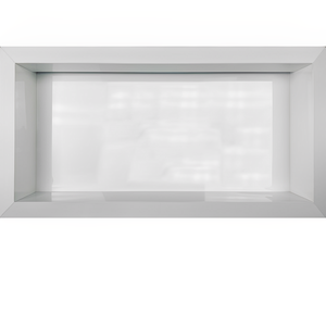 Nicho Porcelanato Branco Polido Borda Diamante 60x32cm Led