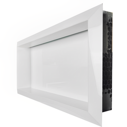 Nicho Porcelanato Branco Polido Borda Diamante 60x32cm Led - 9