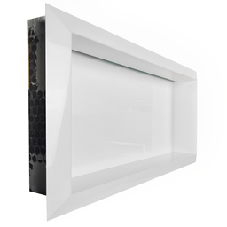 Nicho Porcelanato Branco Polido Borda Diamante 60x32cm Led - 4