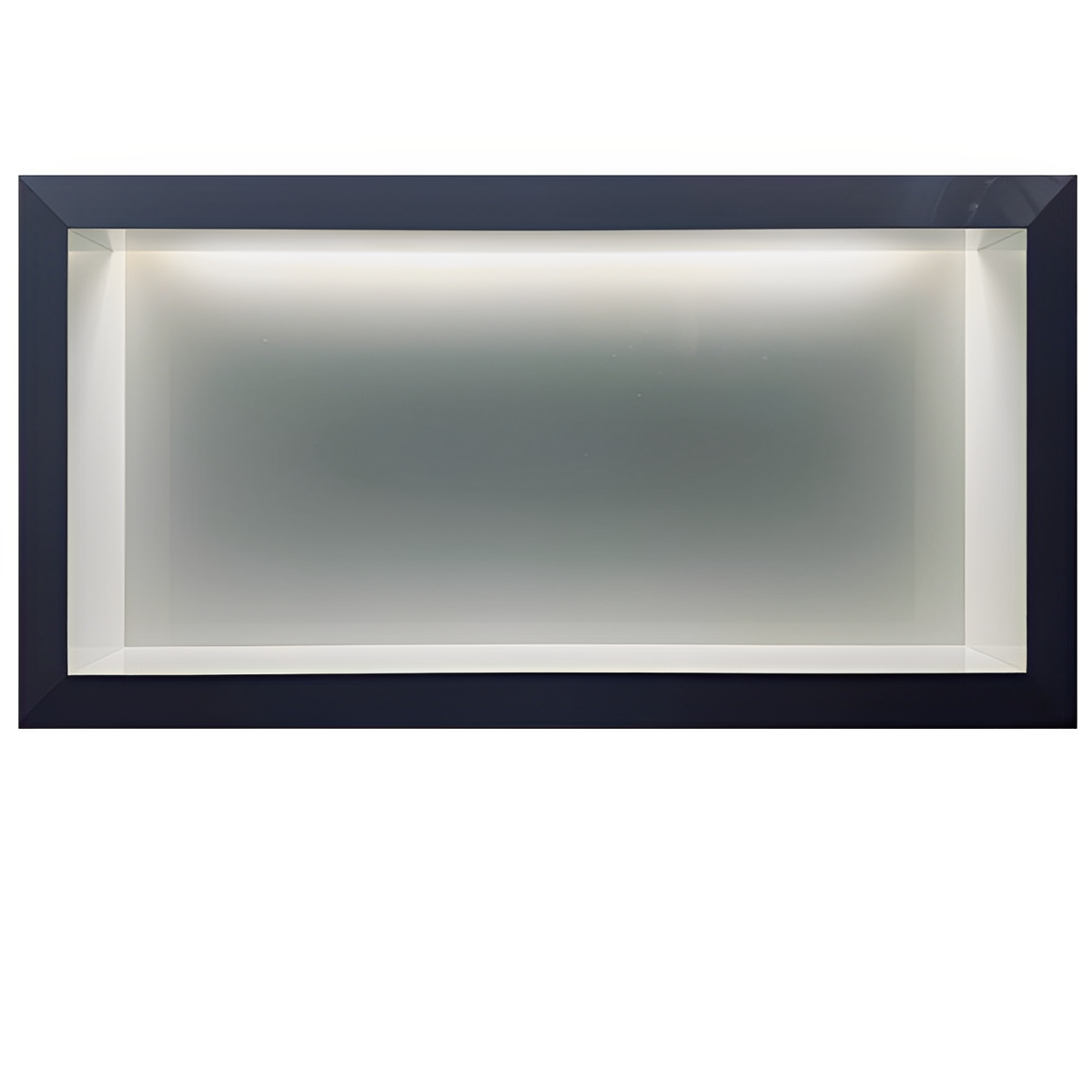 Nicho Porcelanato Branco Polido Borda Diamante 60x32cm Led - 5