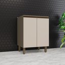 Ver imagem 2 de Balcão 60cm 2 Porta com Tampo 100% MDF Aurora Espresso Móveis