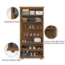 Ver imagem 4 de Sapateira 2 Portas Ripada com Espelho em MDP 6 Prateleiras New Requinte