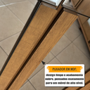Ver imagem 6 de Sapateira 2 Portas Ripada com Espelho em MDP 6 Prateleiras New Requinte Marrom/Cinamomo