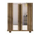 Ver imagem 5 de Sapateira 2 Portas Ripada com Espelho em MDP 6 Prateleiras New Requinte