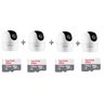 4 Câmeras Wi-fi 360° Im4 C Mibo Intelbras Full Hd+ Cartão Micro Sd 128Gb Ultra Sandisk - 1