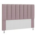 Ver imagem 1 de Cabeceira Estofada Cama Box Solteiro 90 Cm Carla Suede Rosê