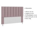 Ver imagem 6 de Cabeceira Estofada Cama Box Solteiro 90 Cm Carla Suede Rosê