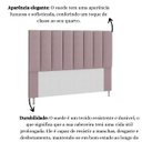 Ver imagem 5 de Cabeceira Estofada Cama Box Solteiro 90 Cm Carla Suede Rosê