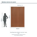 Ver imagem 3 de Painel Ripado Smart 160x240 cm (sem Furo) Incolar Cedro
