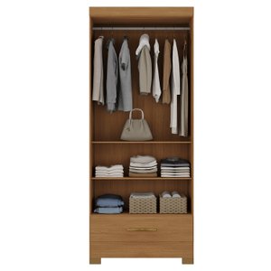 Guarda Roupa Smart Versatile 1 Gaveta sem Portas Cinamomo - Rodial Móveis