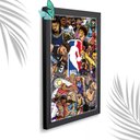 Ver imagem 1 de Quadro Decorativo Nba Cartoon + Vidro 33x25 Sala Escritório:preto