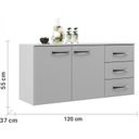Ver imagem 5 de Cozinha Compacta Modulada Veneza 7 Portas 3 Gavetas Branco