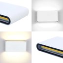 Ver imagem 5 de Arandela Led Cob 8w 2 Fachos Branca 3000k Ip66 Bivolt