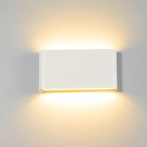 Arandela Led Cob 8w 2 Fachos Branca 3000k Ip66 Bivolt