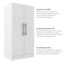Ver imagem 5 de Armário Multiuso 2 Portas e 3 Prateleiras Vaticano