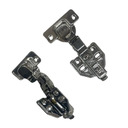 Ver imagem 1 de Kit 10x Dobradiça Curva com Pistão Inox - Calço Clip