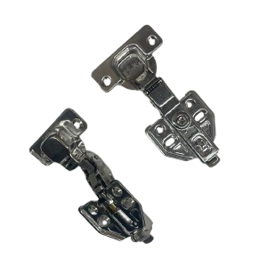 Kit 10x Dobradiça Curva com Pistão Inox - Calço Clip