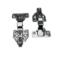 Ver imagem 3 de Kit 10x Dobradiça Curva com Pistão Inox - Calço Clip