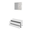 Ver imagem 4 de Gabinete Rodizio para Banheiro com Espelheira 80cm