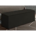 Ver imagem 3 de Cabeceira com Calçadeira Baú Para Colchão Box de 160 cm Paris - JS Móveis - Suede Amassado Chocolate