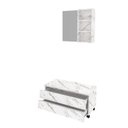Ver imagem 3 de Gabinete Rodizio para Banheiro com Espelheira 80cm