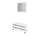 Ver imagem 2 de Gabinete Rodizio para Banheiro com Espelheira 80cm