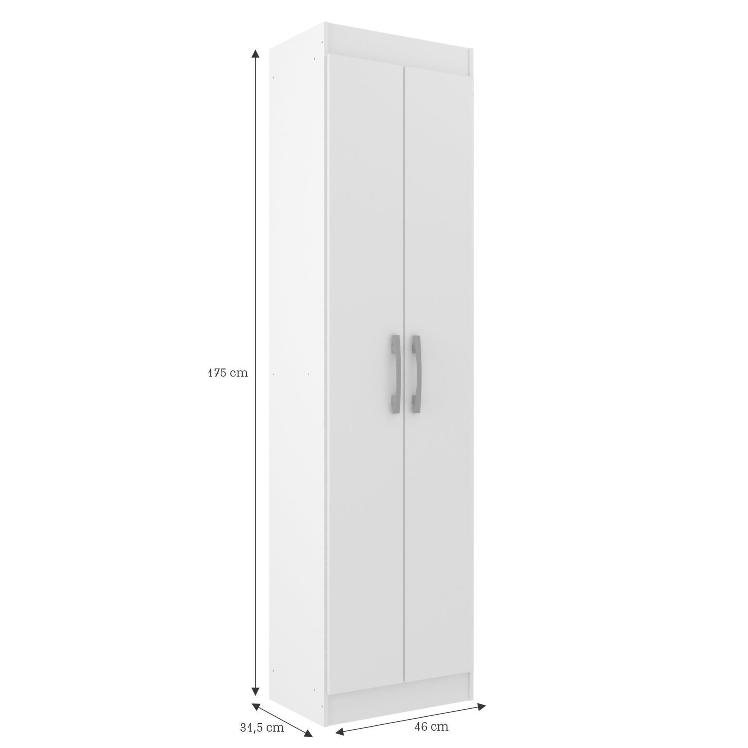 Armário Multiuso San Marino 2 Portas Branco | MadeiraMadeira