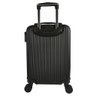 Mala de Bordo Pequena para Viagem Abs Yins Cleópatra Cadeado Integrado Rodas Duplas Giro 360 Preto - 5