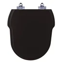 Ver imagem 1 de Tampa De Vaso Sanitario Com Amortecedor Hampton Preto Para Bacia Incepa Laufen