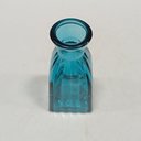 Ver imagem 6 de Vaso Garrafa Decorativo de Vidro Azul 11x5x5cm Enfeite Sala Mesa Estante Flores