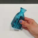 Ver imagem 5 de Vaso Decorativo Enfeite Casa Garrafa Home&Co Vidro 11x5x5cm Azul