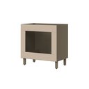 Ver imagem 3 de Balcão para Forno de Embutir com Tampo 100% MDF Aurora Espresso Móveis Bege/Duna/Cristal