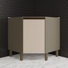 Balcão Canto Oblíquo 1 Porta com Tampo 100% MDF Aurora Espresso Móveis - 2
