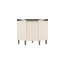 Ver imagem 2 de Balcão Canto Oblíquo 1 Porta com Tampo 100% MDF Aurora Espresso Móveis