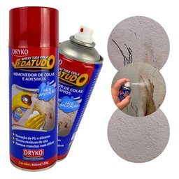 Kit com 4 Sprays Removedor Tira Cola Vedatudo Dryko 400ml - 4