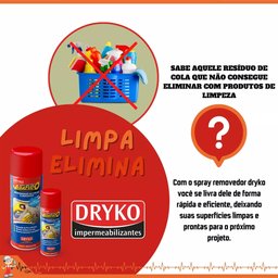 Kit com 4 Sprays Removedor Tira Cola Vedatudo Dryko 400ml - 3