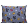 Jogo de Cama Portallar Casal Malha Mista Disney Mickey Icones 3 Pçs Cinza - 3