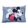 Jogo de Cama Portallar Casal Malha Mista Disney Mickey Icones 3 Pçs Cinza - 5