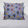 Jogo de Cama Portallar Casal Malha Mista Disney Mickey Icones 3 Pçs Cinza - 2